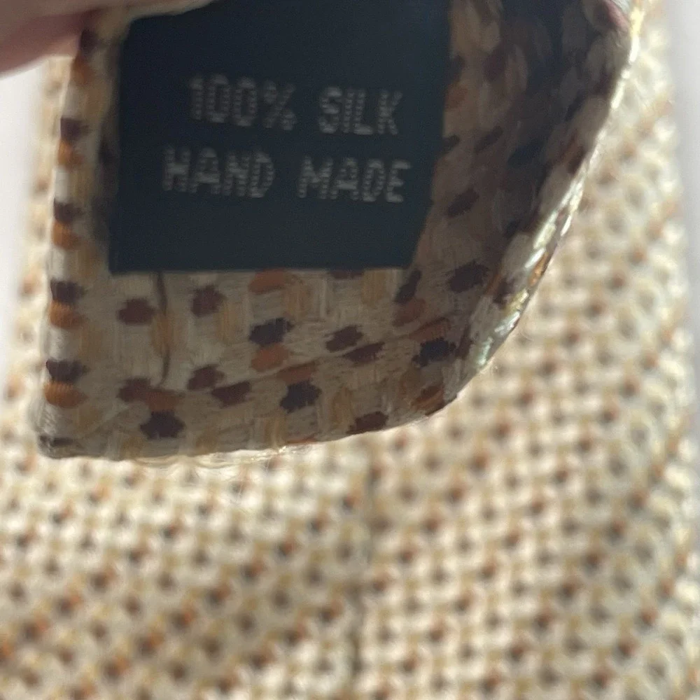 Joseph Addo 100% Silk Handmade Gold Tie Designed in Italy‎
